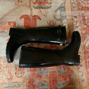 Original black gloss slim Wellington rain boots